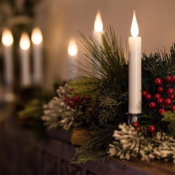Flameless Ivory Window Candles