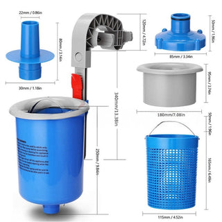 Sakerplus Floating Pool Skimmer with Mount Bracket