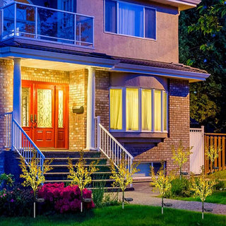 Golden Floral Solar Light