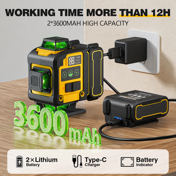 Sakerplus® Self-Leveling Laser Level With Tripod
