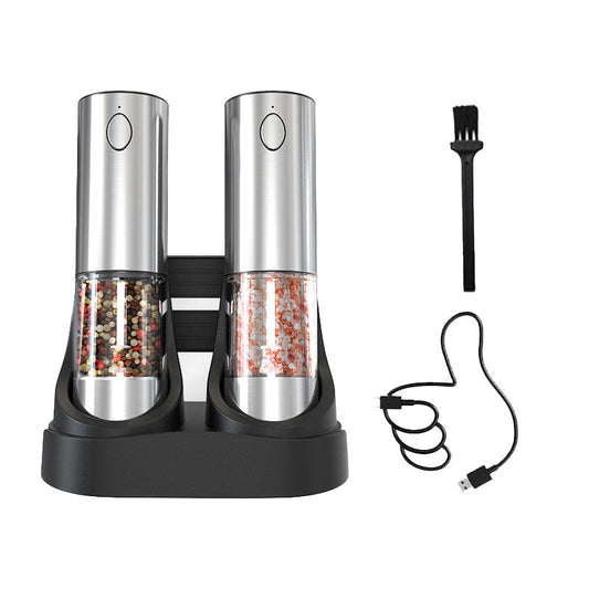 Sakerplus Rechargeable Electric Salt and Pepper Grinder Set