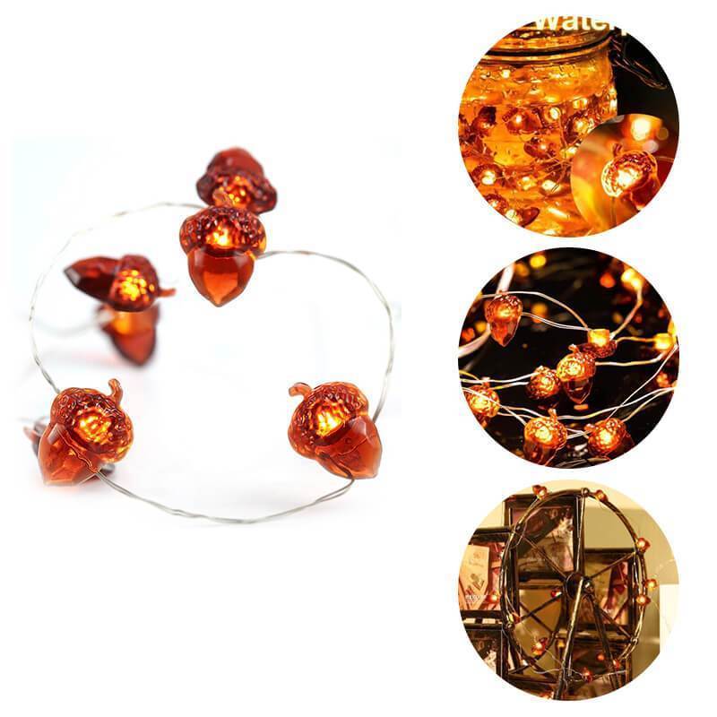 LED Acorn String Lights