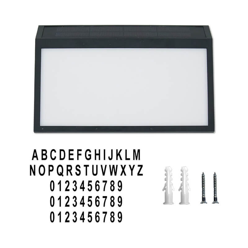 LED Solar House Number Light