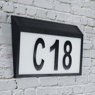 LED Solar House Number Light