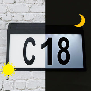 LED Solar House Number Light