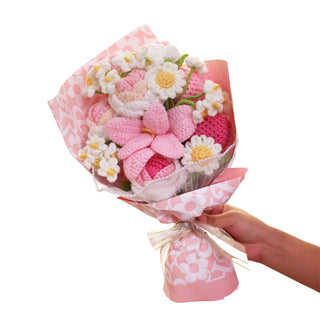 Sakerplus Crochet Flower Gift Bouquet Decoration
