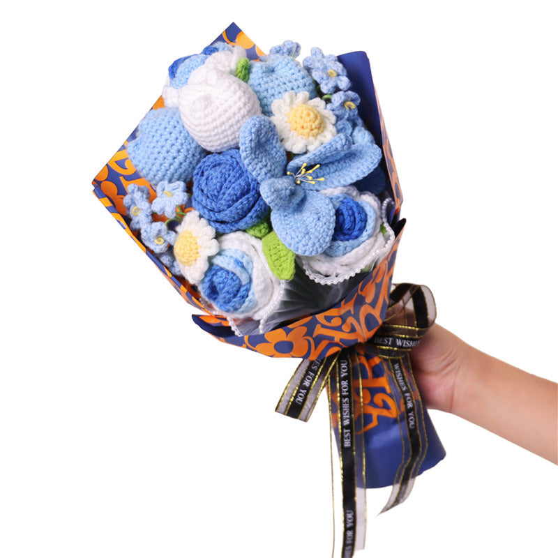 Sakerplus Crochet Flower Gift Bouquet Decoration