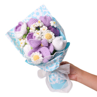 Sakerplus Crochet Flower Gift Bouquet Decoration