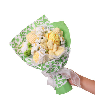 Sakerplus Crochet Flower Gift Bouquet Decoration