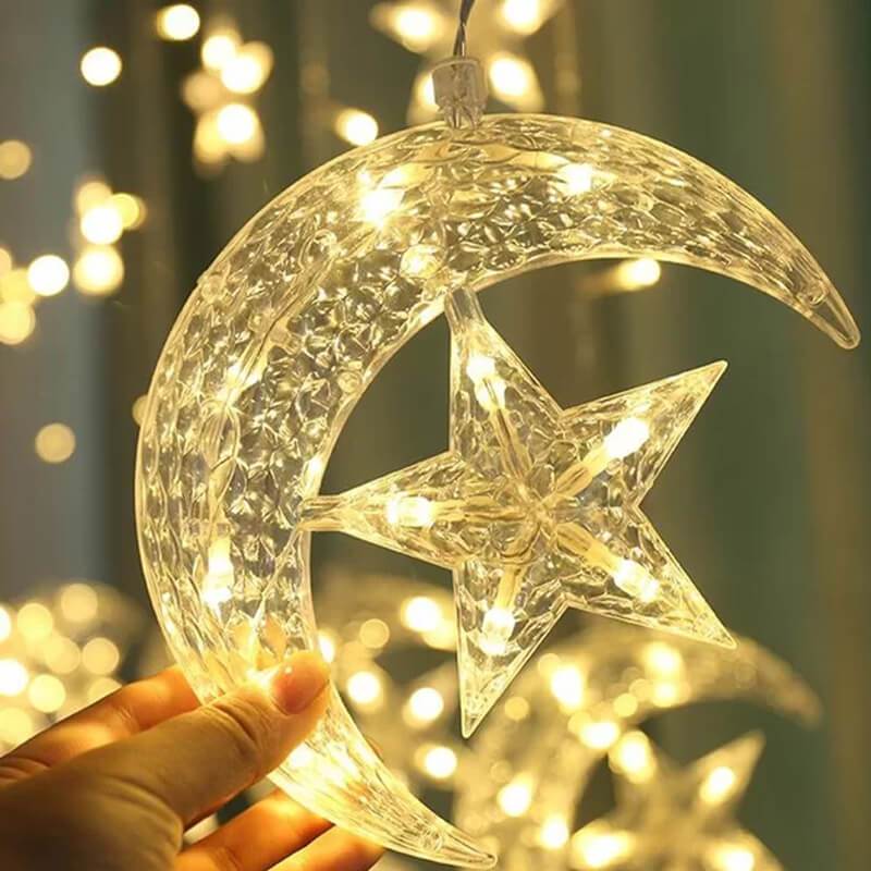 Moon Star LED Curtain String Light