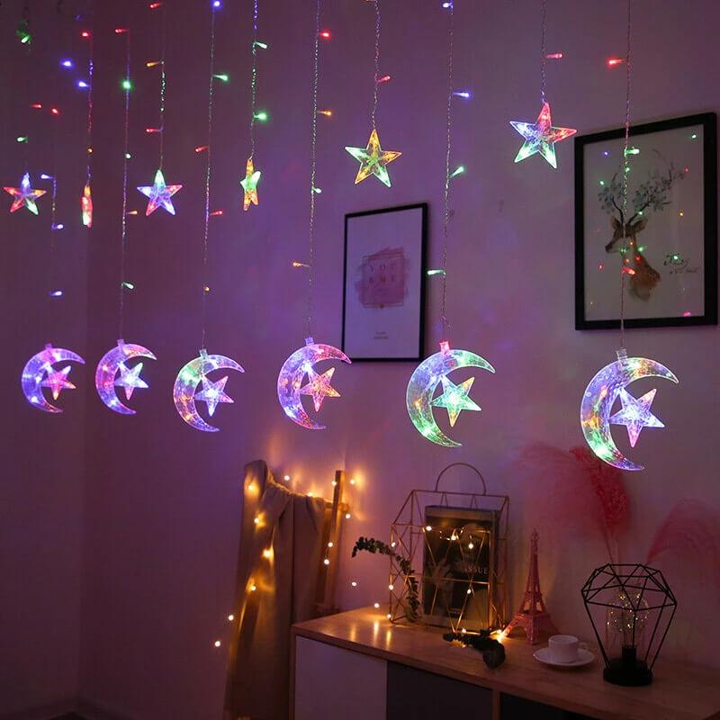Moon Star LED Curtain String Light