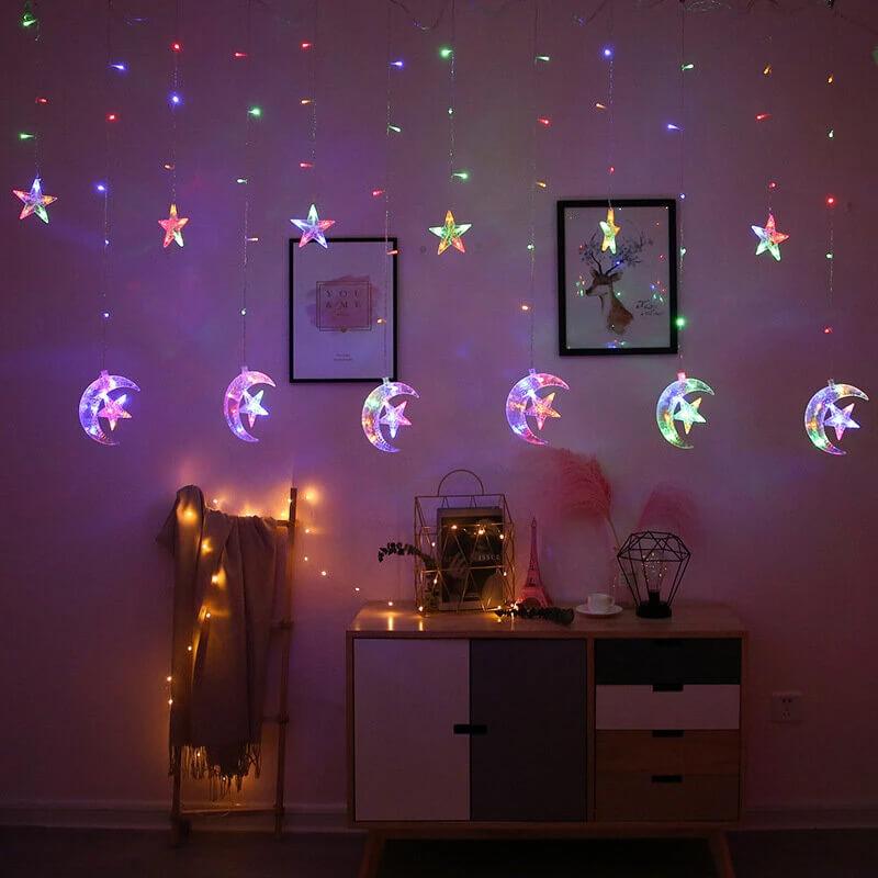 Moon Star LED Curtain String Light