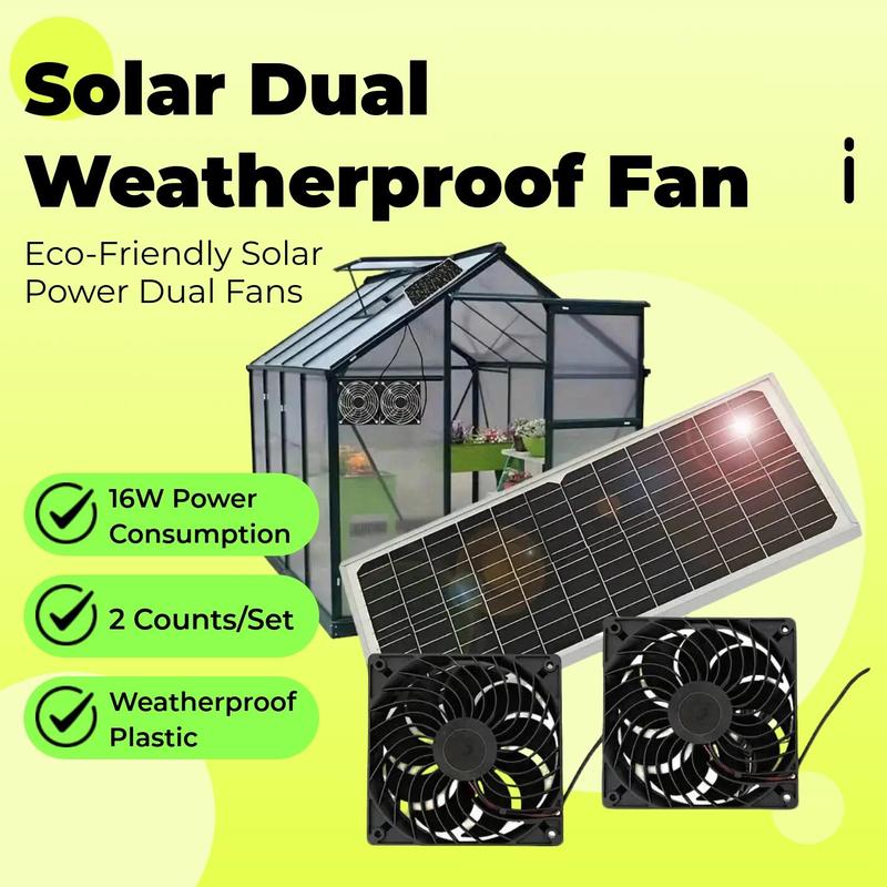 Sakerplus Solar Powered Fan for Chicken Coop