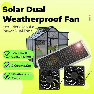 Sakerplus Solar Powered Fan for Chicken Coop