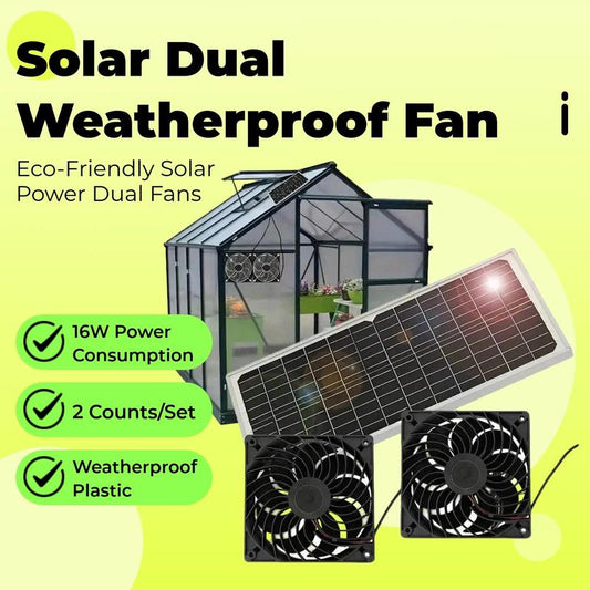 Sakerplus Solar Powered Fan for Chicken Coop