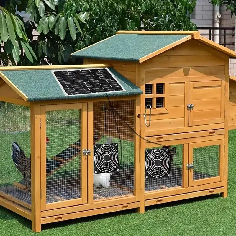 Sakerplus Solar Powered Fan for Chicken Coop