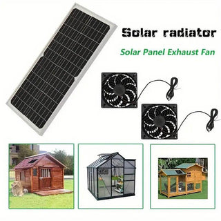 Sakerplus Solar Powered Fan for Chicken Coop