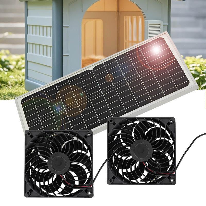 Sakerplus Solar Powered Fan for Chicken Coop