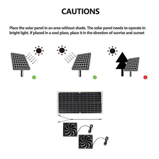 Sakerplus Solar Powered Fan for Chicken Coop