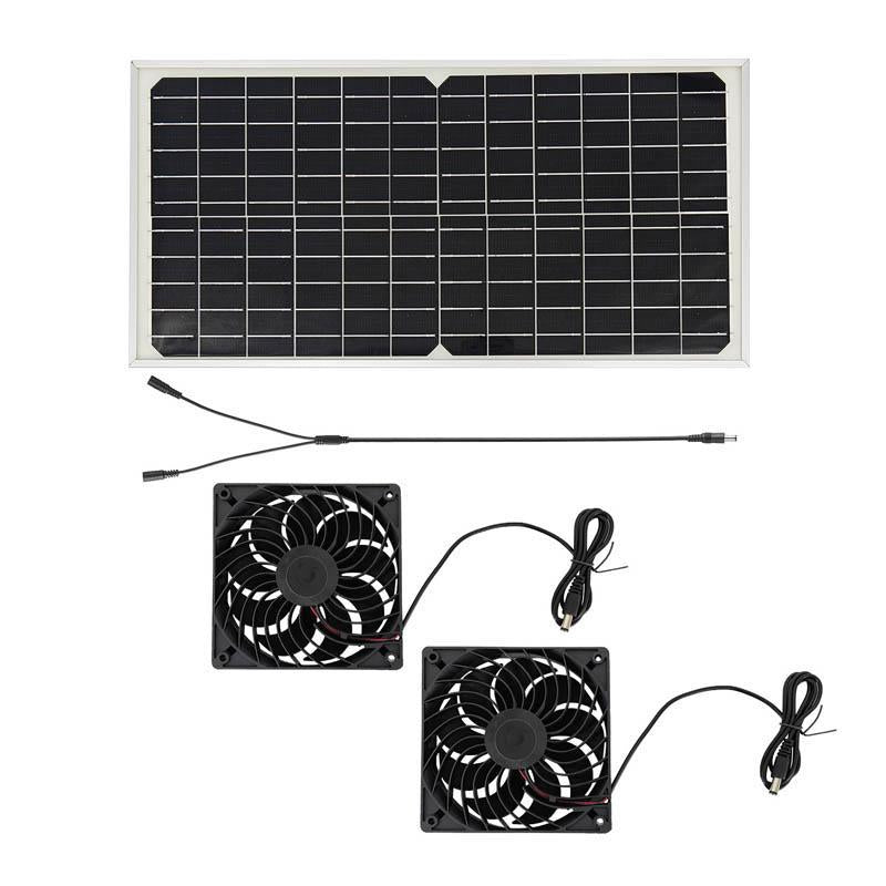 Sakerplus Solar Powered Fan for Chicken Coop