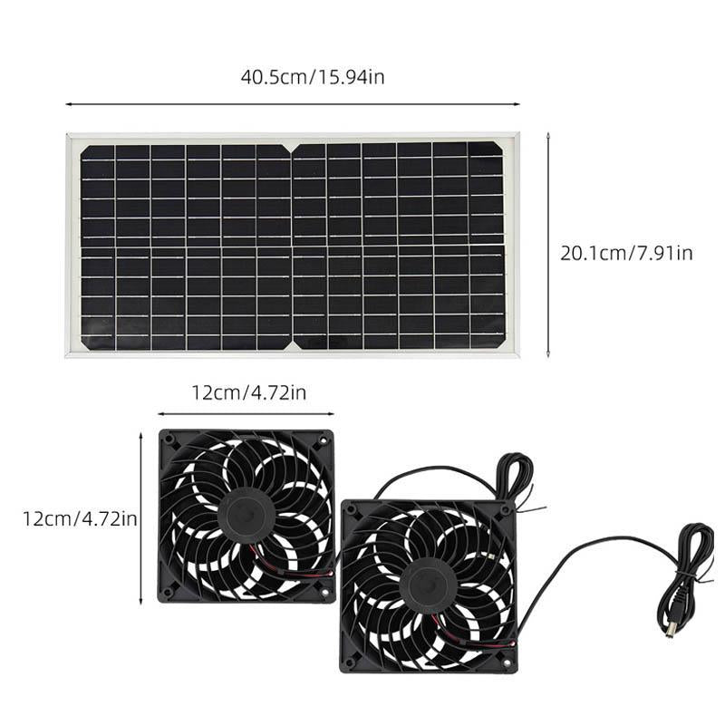 Sakerplus Solar Powered Fan for Chicken Coop