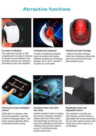 Sakerplus® Knee Massager With Heat And Vibration