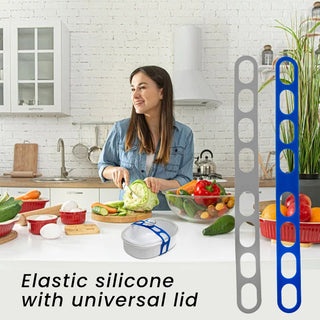 Sakerplus® Reusable Silicone Latch Strap Self-Lock Elastic Tie