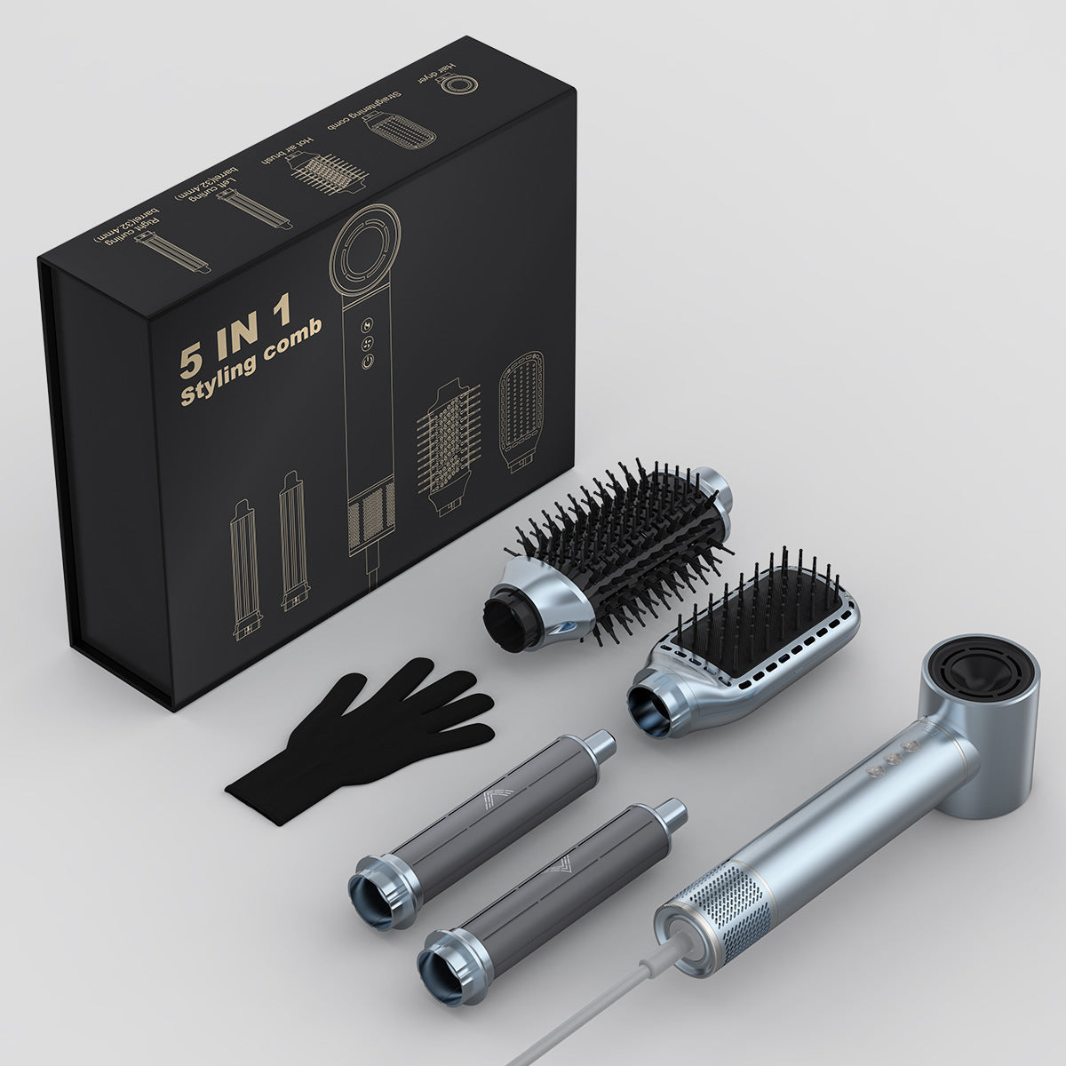 Sakerplus 5 In 1 Professional Hair Styling Set