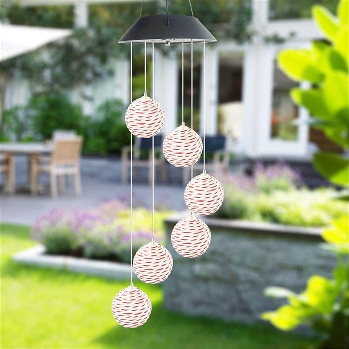 Solar- Powered Spiral Spinner Light