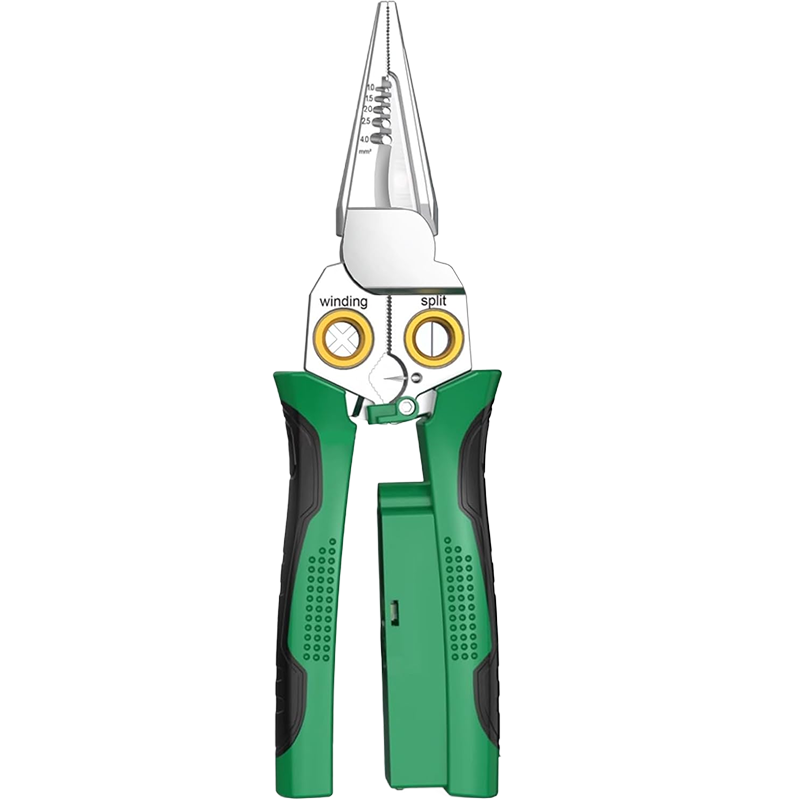 Sakerplus 8-in-1 Voltage Testing Wire Stripper Pliers