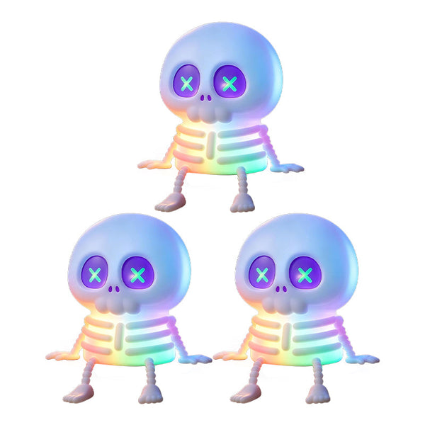 Sakerplus® Cute RGB Halloween Skeleton Night Light