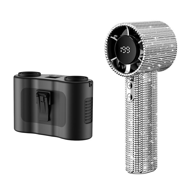 Sakerplus Luxury Rechargeable Handheld Turbo Fan