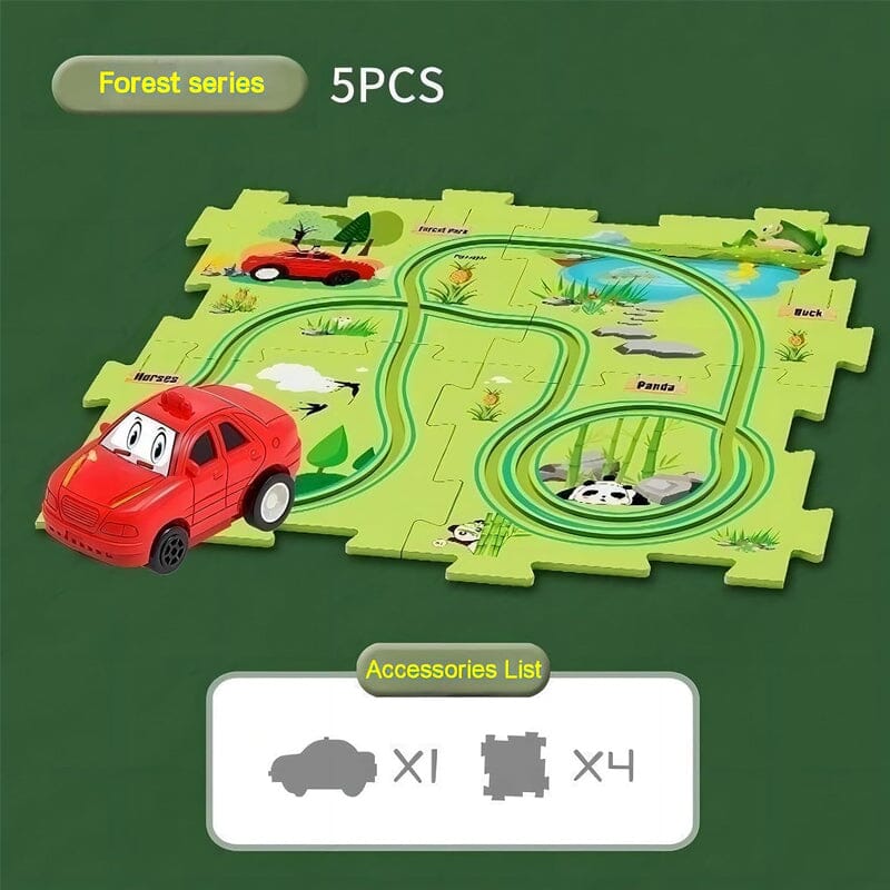 Sank Puzzle Track Car Play Set