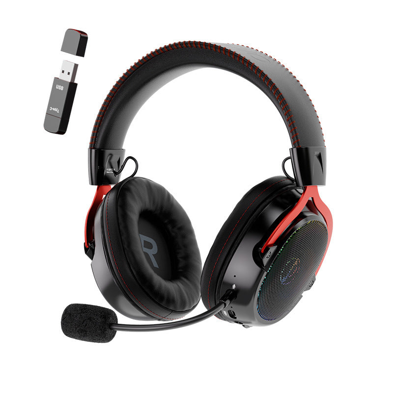 Sakerplus® Wireless Gaming Headset RGB Noise Canceling