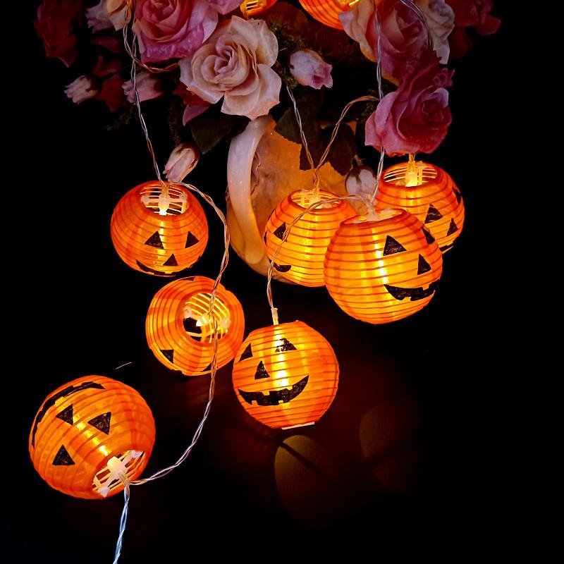 Saker Halloween Foldable Pumpkin String Lights