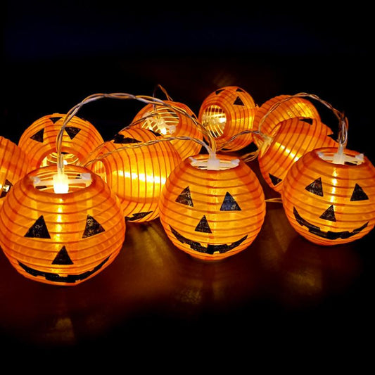 Saker Halloween Foldable Pumpkin String Lights