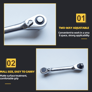 Saker Mini Ratchet Wrench Four Piece Set