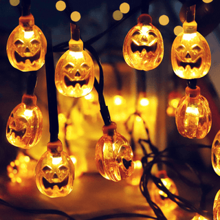 Solar 3D Little Pumpkins String Lights