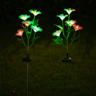 Solar Morning Glory Lawn Light