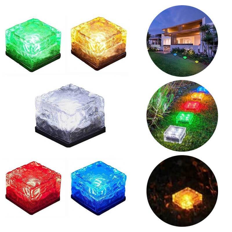 Solar Powered Brick Shape Path Light