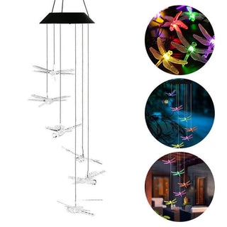 Solar-Powered Dragonfly Lights