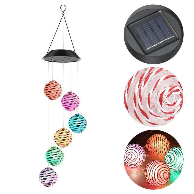 Solar- Powered Spiral Spinner Light