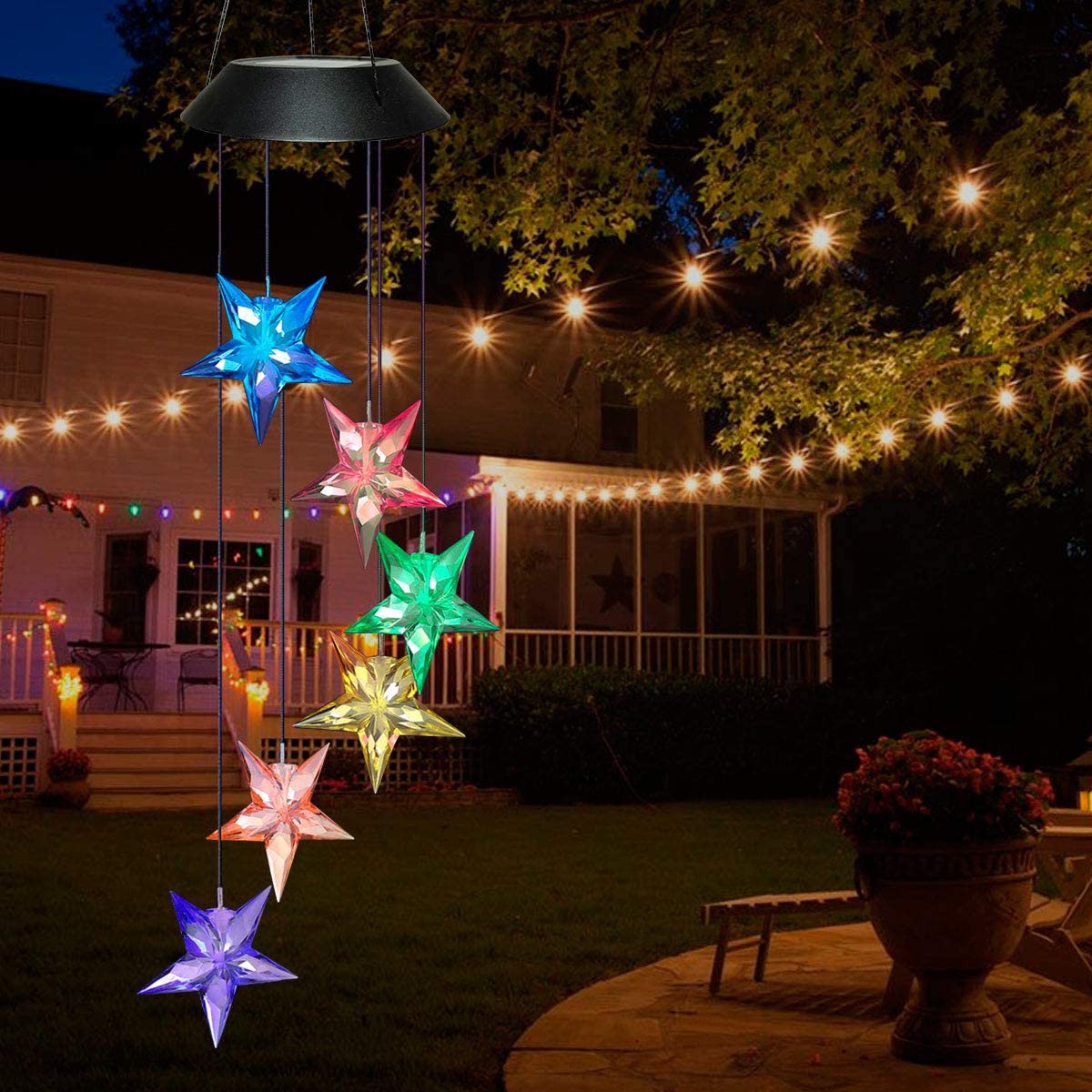 Solar-Powered Star Light