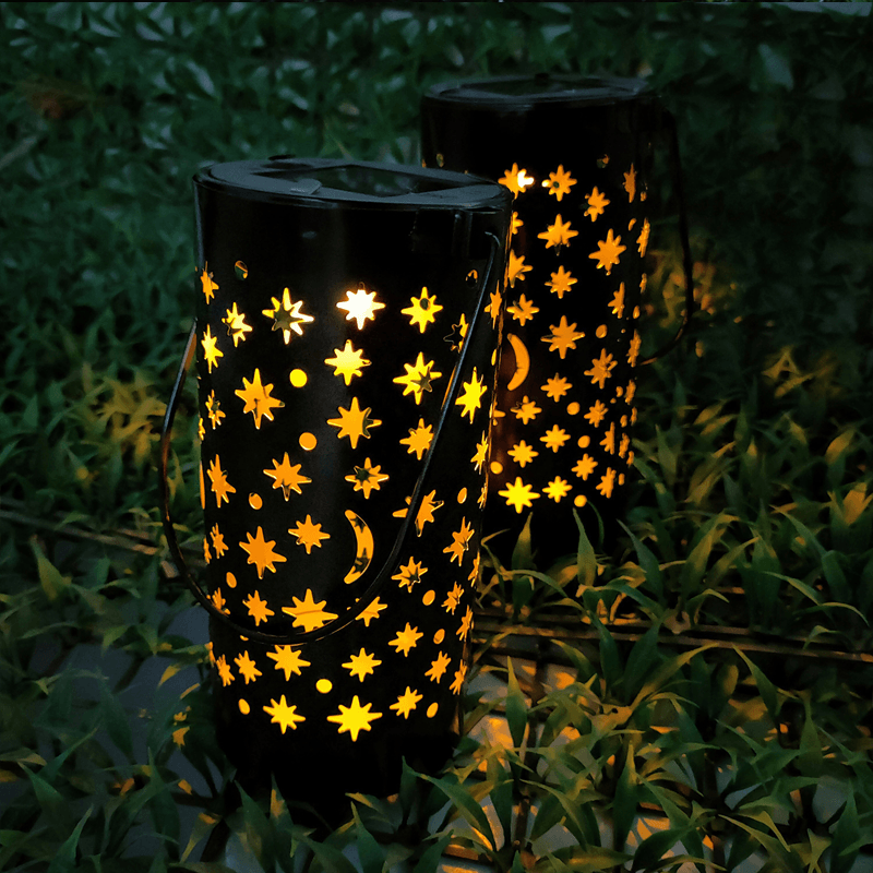 Solar Powered Star Moon Garden Light