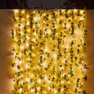 Solar Rattan String Lights