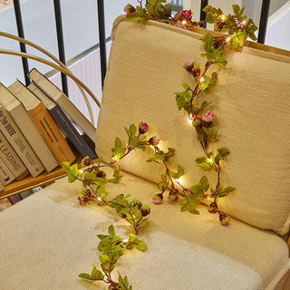 Solar Rattan String Lights