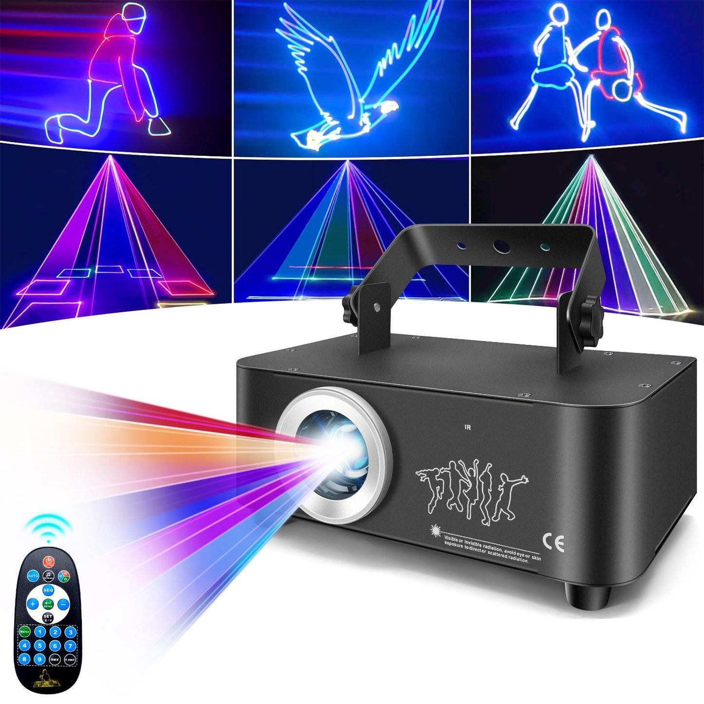 Sakerplus 3D Laser Party Light Projector