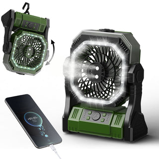 Sakerplus® Rechargeable Outdoor Camping Fan Light
