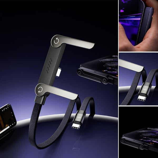 Sakerplus® 240W Ultra-Fast Charging Cable with Stand
