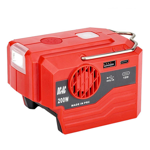 Sakerplus® 200W Power Inverter for Dewalt/Makita/Milwaukee/Ryobi 18-20V to 220V Adapter